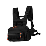 Maxbell Men Outdoor Chest Bag Zipper Organizer Chest Pack for Running Hiking Workout Style B