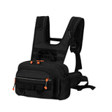 Maxbell Men Outdoor Chest Bag Zipper Organizer Chest Pack for Running Hiking Workout Style B