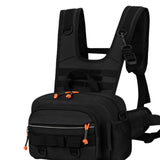 Maxbell Men Outdoor Chest Bag Zipper Organizer Chest Pack for Running Hiking Workout Style B