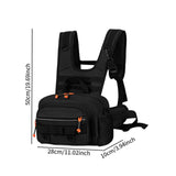 Maxbell Men Outdoor Chest Bag Zipper Organizer Chest Pack for Running Hiking Workout Style B