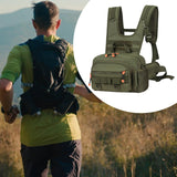 Maxbell Men Outdoor Chest Bag Zipper Organizer Chest Pack for Running Hiking Workout Style C