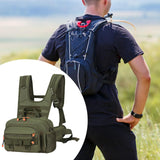 Maxbell Men Outdoor Chest Bag Zipper Organizer Chest Pack for Running Hiking Workout Style C