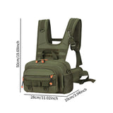 Maxbell Men Outdoor Chest Bag Zipper Organizer Chest Pack for Running Hiking Workout Style C