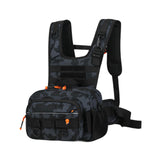 Maxbell Men Outdoor Chest Bag Zipper Organizer Chest Pack for Running Hiking Workout Style D