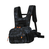 Maxbell Men Outdoor Chest Bag Zipper Organizer Chest Pack for Running Hiking Workout Style D