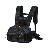 Maxbell Men Outdoor Chest Bag Zipper Organizer Chest Pack for Running Hiking Workout Style D