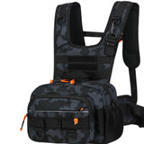 Maxbell Men Outdoor Chest Bag Zipper Organizer Chest Pack for Running Hiking Workout Style D