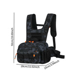 Maxbell Men Outdoor Chest Bag Zipper Organizer Chest Pack for Running Hiking Workout Style D