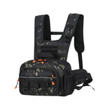 Maxbell Men Outdoor Chest Bag Zipper Organizer Chest Pack for Running Hiking Workout Style E