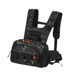 Maxbell Men Outdoor Chest Bag Zipper Organizer Chest Pack for Running Hiking Workout Style E