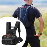 Maxbell Men Outdoor Chest Bag Zipper Organizer Chest Pack for Running Hiking Workout Style E