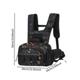 Maxbell Men Outdoor Chest Bag Zipper Organizer Chest Pack for Running Hiking Workout Style E