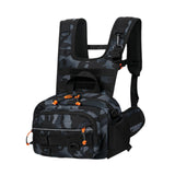 Maxbell Men Outdoor Chest Bag Zipper Organizer Chest Pack for Running Hiking Workout Style F