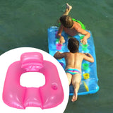 Maxbell Inflatable Pool Float Multifunction Pool Raft for Water Sports Vacation Yard pink