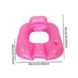 Maxbell Inflatable Pool Float Multifunction Pool Raft for Water Sports Vacation Yard pink