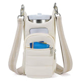 Maxbell Water Bottle Holder with Strap Fashion for Running Travel Outdoor Activities Beige