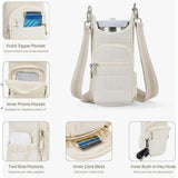 Maxbell Water Bottle Holder with Strap Fashion for Running Travel Outdoor Activities Beige