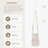Maxbell Water Bottle Holder with Strap Fashion for Running Travel Outdoor Activities Beige
