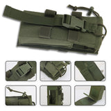 Maxbell Radio Holder Nylon Elastic Strap Flip Cover Pouch  Green