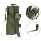 Maxbell Radio Holder Nylon Elastic Strap Flip Cover Pouch  Green