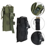 Maxbell Radio Holder Nylon Elastic Strap Flip Cover Pouch  Green