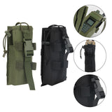 Maxbell Radio Holder Nylon Elastic Strap Flip Cover Pouch  Green