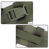 Maxbell Radio Holder Nylon Elastic Strap Flip Cover Pouch  Green