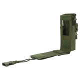 Maxbell Radio Holder Nylon Elastic Strap Flip Cover Pouch  Green