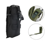 Maxbell Radio Holder Nylon Elastic Strap Flip Cover Pouch  Black