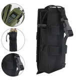 Maxbell Radio Holder Nylon Elastic Strap Flip Cover Pouch  Black