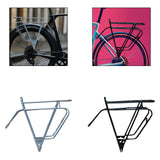 Maxbell Folding Bike Rear Rack Shelf Bike Luggage Rack for Foldable Bicycles Silver