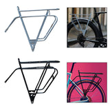 Maxbell Folding Bike Rear Rack Shelf Bike Luggage Rack for Foldable Bicycles Silver