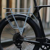 Maxbell Folding Bike Rear Rack Shelf Bike Luggage Rack for Foldable Bicycles Silver