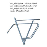 Maxbell Folding Bike Rear Rack Shelf Bike Luggage Rack for Foldable Bicycles Silver