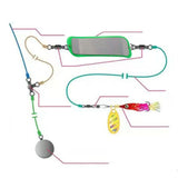 Maxbell Fishing Flasher Compact Effective Supplies for Men Women Fishing Enthusiasts Style A
