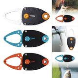 Maxbell Mini Fish Gripper Built in Spring for Gift Fishing Tackle Fish Lip Grip Tool Orange Black