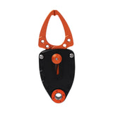 Maxbell Mini Fish Gripper Built in Spring for Gift Fishing Tackle Fish Lip Grip Tool Orange Black