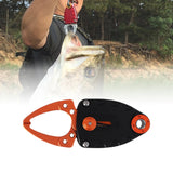 Maxbell Mini Fish Gripper Built in Spring for Gift Fishing Tackle Fish Lip Grip Tool Orange Black
