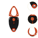 Maxbell Mini Fish Gripper Built in Spring for Gift Fishing Tackle Fish Lip Grip Tool Orange Black