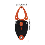 Maxbell Mini Fish Gripper Built in Spring for Gift Fishing Tackle Fish Lip Grip Tool Orange Black