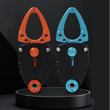 Maxbell Mini Fish Gripper Built in Spring for Gift Fishing Tackle Fish Lip Grip Tool Blue Black