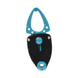 Maxbell Mini Fish Gripper Built in Spring for Gift Fishing Tackle Fish Lip Grip Tool Blue Black