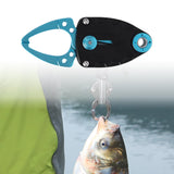 Maxbell Mini Fish Gripper Built in Spring for Gift Fishing Tackle Fish Lip Grip Tool Blue Black