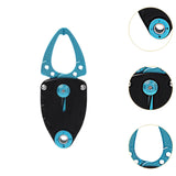 Maxbell Mini Fish Gripper Built in Spring for Gift Fishing Tackle Fish Lip Grip Tool Blue Black