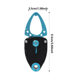 Maxbell Mini Fish Gripper Built in Spring for Gift Fishing Tackle Fish Lip Grip Tool Blue Black