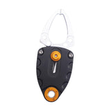 Maxbell Mini Fish Gripper Built in Spring for Gift Fishing Tackle Fish Lip Grip Tool Silver Black