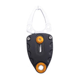 Maxbell Mini Fish Gripper Built in Spring for Gift Fishing Tackle Fish Lip Grip Tool Silver Black