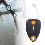 Maxbell Mini Fish Gripper Built in Spring for Gift Fishing Tackle Fish Lip Grip Tool Silver Black