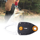 Maxbell Mini Fish Gripper Built in Spring for Gift Fishing Tackle Fish Lip Grip Tool Silver Black