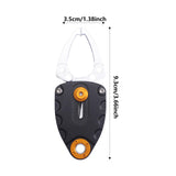 Maxbell Mini Fish Gripper Built in Spring for Gift Fishing Tackle Fish Lip Grip Tool Silver Black